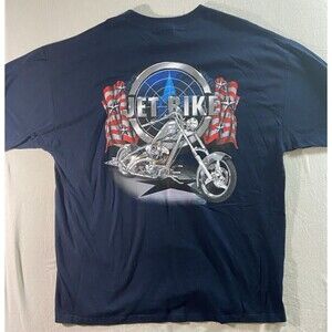 Vintage American Chopper Motorcycle T Shirt Mens 2X  Jet Bike Crew Neck NWT